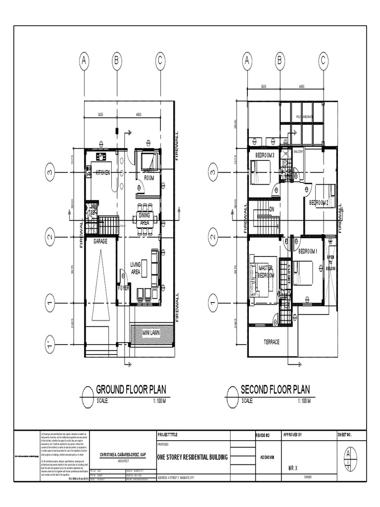 A B C A B C: Ground Floor Plan Second Floor Plan | PDF | Brisbane ...