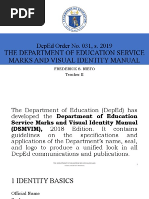 DepEd Order No 31, 2019