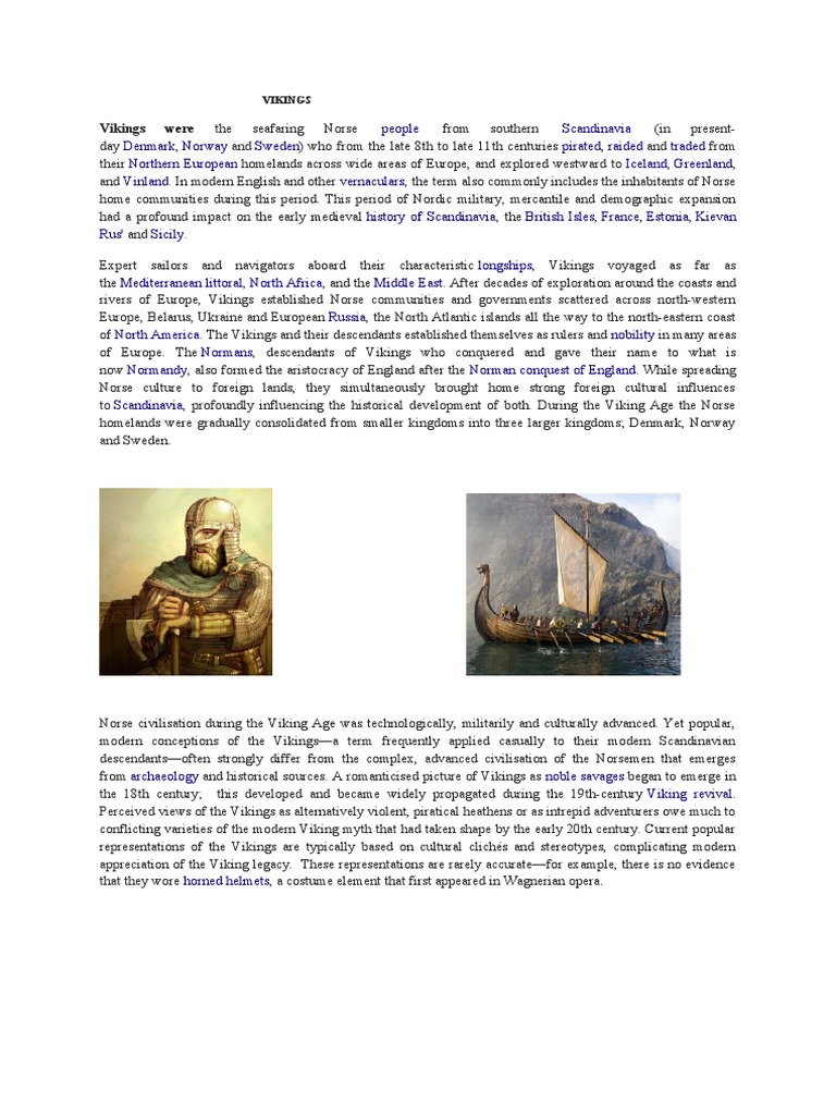Viking History and Legacy | PDF | Norsemen | Vikings