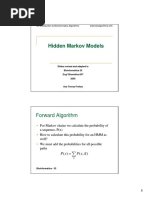 Hidden Markov Models: Forward Algorithm