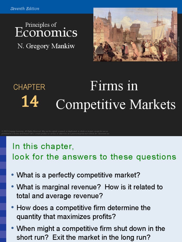 Conomics: Firms in Competitive Markets | PDF | Perfect Competition ...