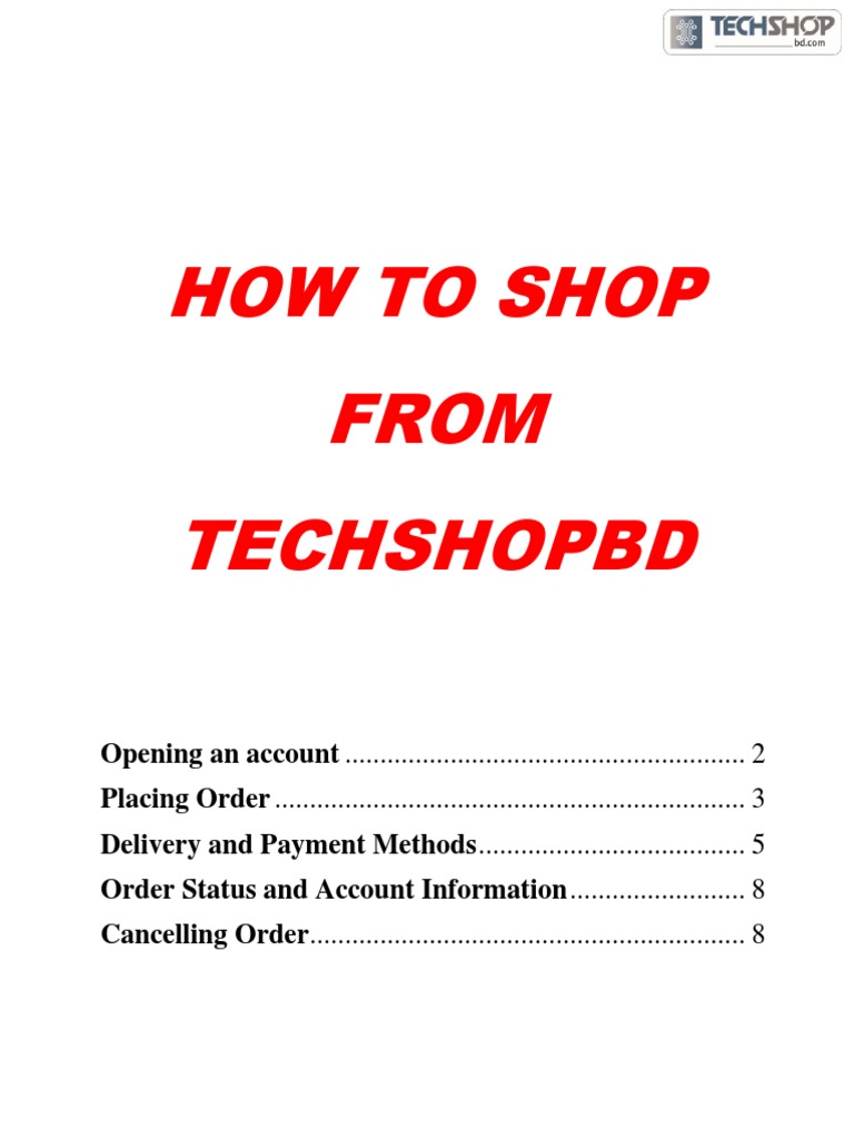 TechShopBD Shopping Guide 2025 | PDF | Voucher | Coupon