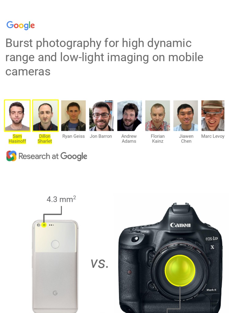 HDR+ Talk (SIGGRAPH Asia 2016) | PDF | High Dynamic Range Imaging ...