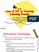 Role of ICT in Teaching Learning Process