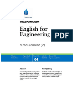 English For Engineering 2: Measurement