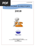 Telephone Directory: As On 28.12.2018