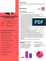 John Carlos M. Critica Me, RMP, Msiem: Experience