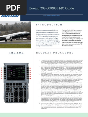 趣味・スポーツ・実用 FMC USER'S GUIDE B737 FMC USER'S GUIDE B737 - メルカリ