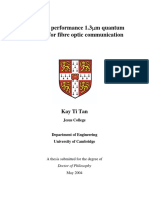 Enhanced Performance Quantum Dot Laser For 1.3um Fibre Optic Communication