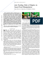 Towards Robotic Feeding: Role of Haptics in Fork-Based Food Manipulation