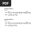 Descriptive Statistics