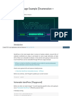 Wpscan Usage Example (Enumeration + Exploit) : Cyberpunk Vulnerability Analysis