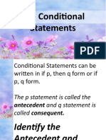 The Conditional Statements