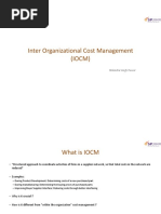 Inter Organizational Cost Management (IOCM) : Nilendra Singh Pawar