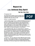 Report For The National Day Spirit: by Neo Hao Han