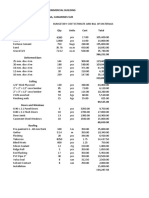 Proposed 3-Storey Commercial Building Cost Estimate