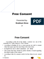Free Consent: Presented by