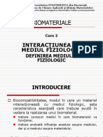 Curs 2.I - Interactiunea Cu Mediul Fiziologic - Definire