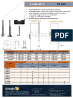 PT 320 PDF Poste Reto Metalico Aladin Iluminacao Dados Tecnicos