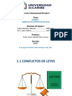 DIAPOSITIVAS SOBRE CONFICTOS DE LEYES (UNIDAD 1)