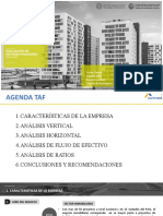 Análisis financiero de empresa inmobiliaria Octubre 2019