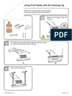 Cleaning Print Heads With The Cleaning Jig: Isopropanol