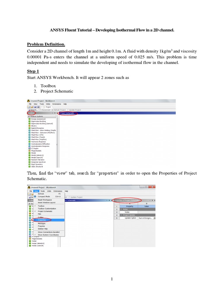 ANSYS Fluent Isothermal Flow Tutorial | PDF | Button (Computing ...