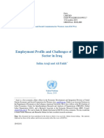 Employment Profile and Challenges of The Private Sector in Iraq