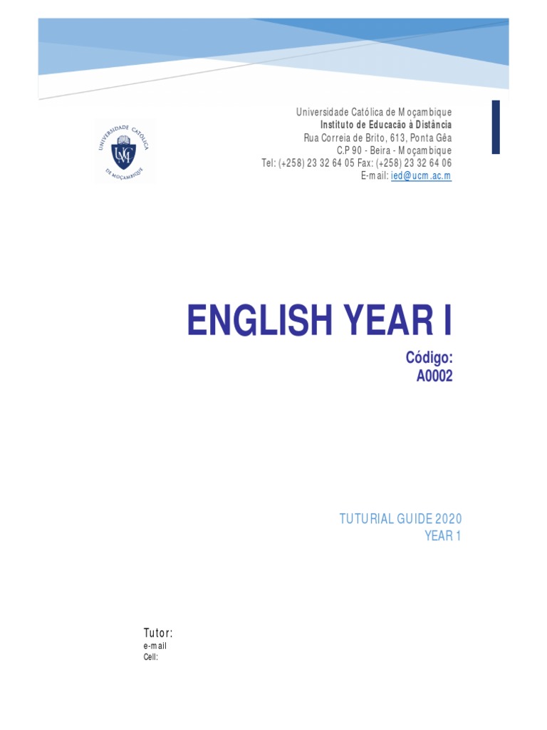 English Tutorial Guide for Year 1 | PDF | Elephant | Test (Assessment)