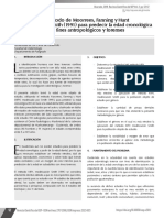 Predicción de edad cronológica en subadultos guatemaltecos