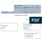 Statement Date: 14 Oct. 2020: Final Units of Redemption Investor Name