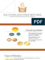Solutions and Other Mixtures: Mark Denver R. Santiago, LPT 09971783372