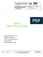 Rock Specifications: Specification of Rock Works For Shore Protections and Rock Fill For Soil Improvement Work