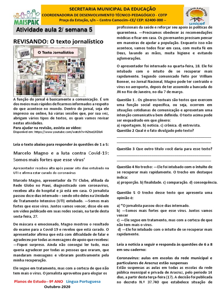 Revisando Textos Jornalisticos Vacinas Medico