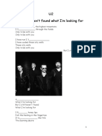 U2 Still Haven't Found (Past Simple, Pres Perfect)