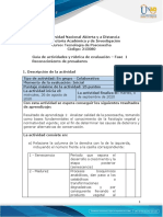 Guia de Actividades y Rúbrica de Evaluación - Unidad 1 - Fase 1 - Reconocimiento de Saberes PDF