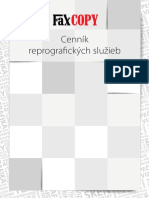 Cennik Reprografickych Sluzieb PDF