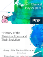 Western Classical Plays and Opera History