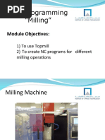 CNC Programming "Milling": Module Objectives