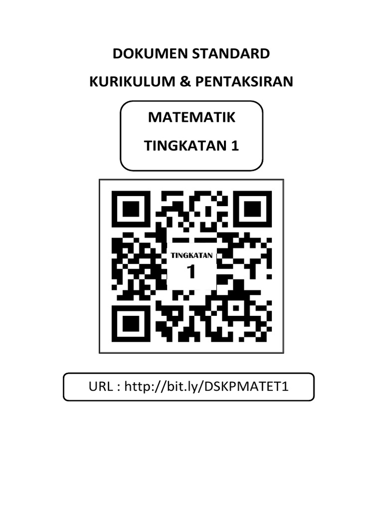 Dskp Matematik Tingkatan 1 Pdf Pdf