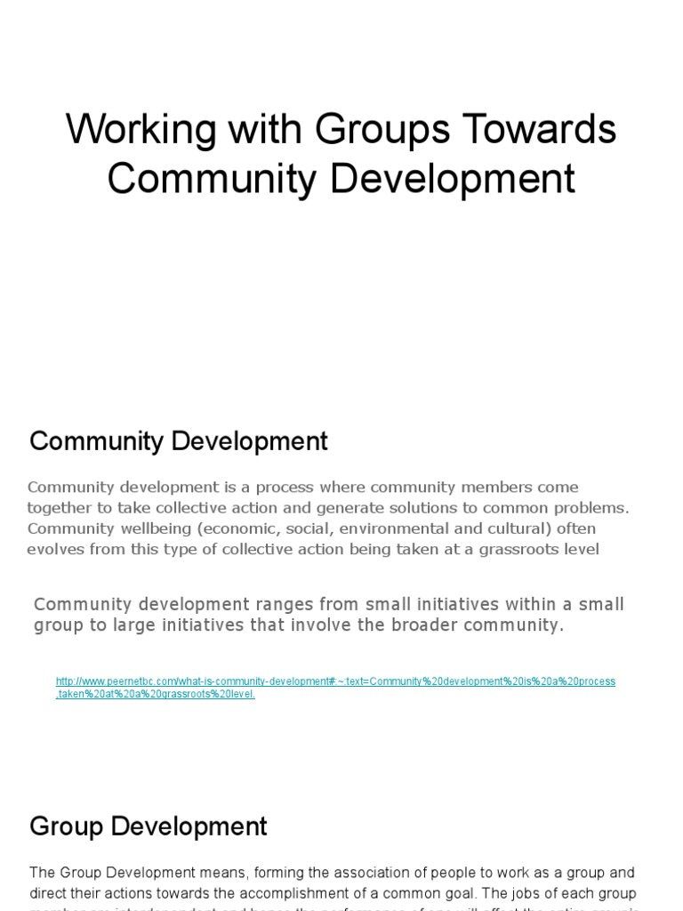 A group of neighbors working together on a community project