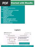 Getting Started With Moodle