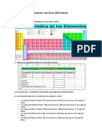 Examen Excel 2013 básico: Calendarios, ventas, fórmulas, facturas