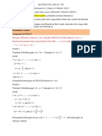 MATEMATIKA KELAS VIII. Pertemuan Ke8docx