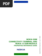 Nokia GSM Connectivity Terminal and Nokia 12 GSM Module: Properties Reference Guide