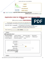 Application AMIS Master Recruitment 2020-2022 PDF