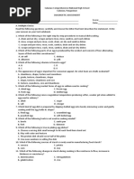 Diagnostic Assessment