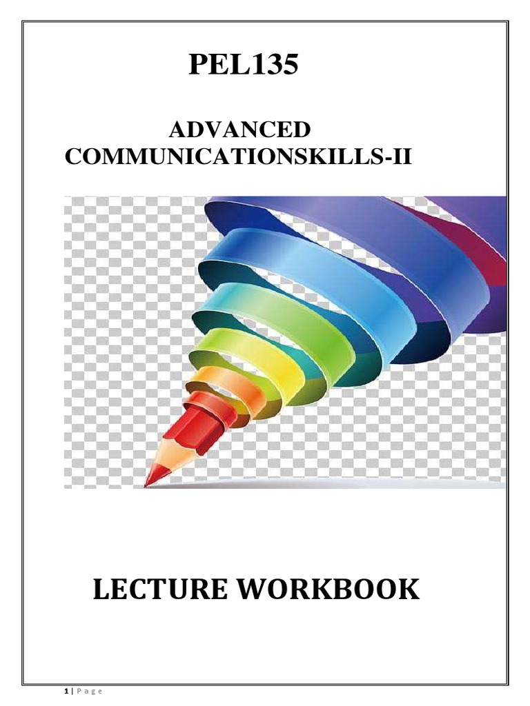 PEL135 Lecture Booklet PDF | PDF | Career & Growth | Language Arts ...