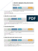 Database Querying - Operators, Functions & Aggregates