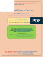 Pro Material Series: Free End To End Placement Preparation Online Course With Mock Test Visit